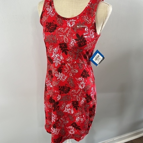 Columbia Midway Bay Floral Fitted Stretch Tennis Dress size XS NWT Activewear - Picture 2 of 8